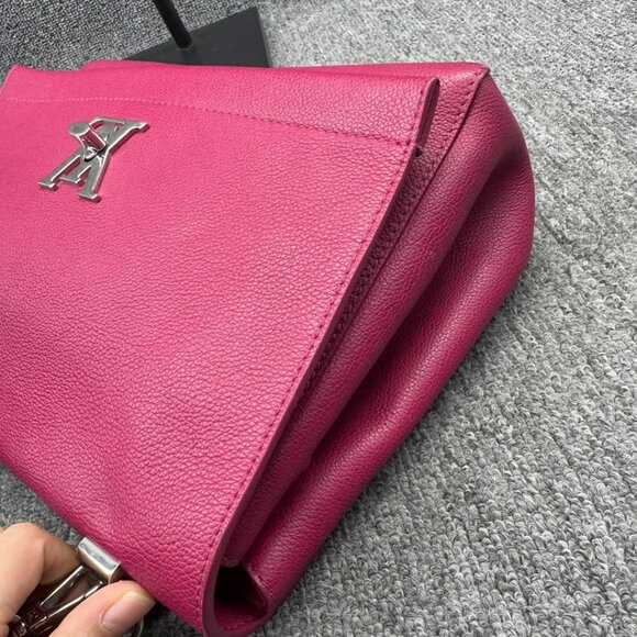 Louis Vuitton Lockme Pink Leather Satchel 899-021025 - Picture 6 of 14